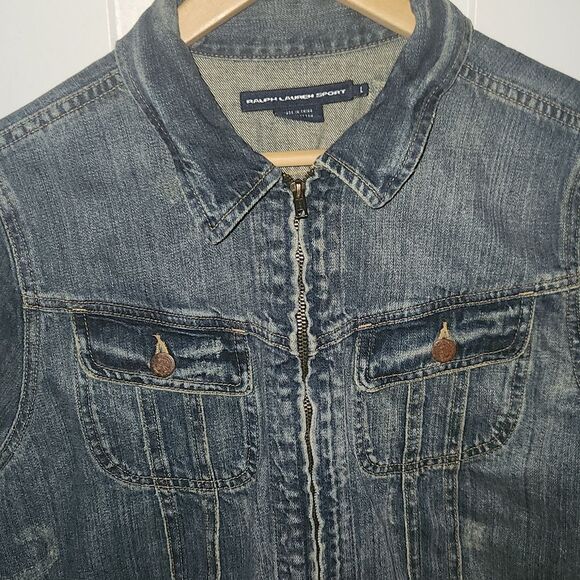 Ralph Lauren Denin Jean Jacket L - Picture 2 of 4